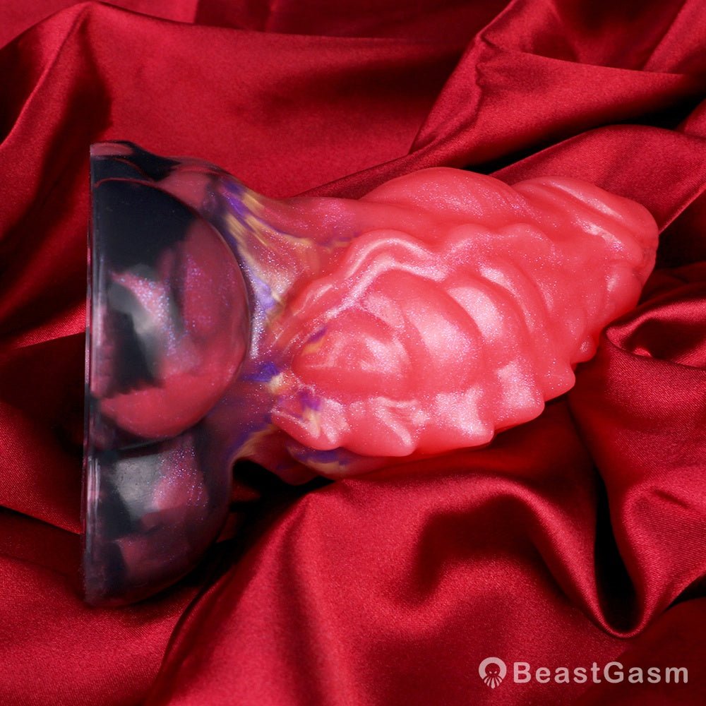 Tentacle Dildo Butt Plug – Blood-Red Alien Fantasy Anal Toy - BeastGasm