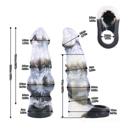 🐦‍🔥 Dragon Scale Fantasy Vibrating Wearable Penis Sleeve
