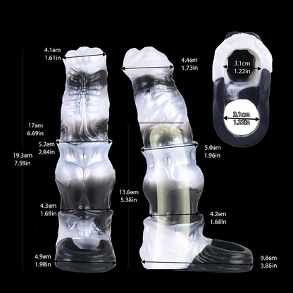 🦓 Zebra Fantasy Vibrating Wearable Penis Sleeve