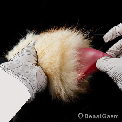 🦊 Fennec Fox Pocket Pussy | Removable Fur Male Masturbator