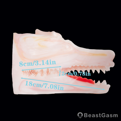 White Dragon Pocket Pussy – Fantasy Oral Silicone Toy 🐉 - BeastGasm