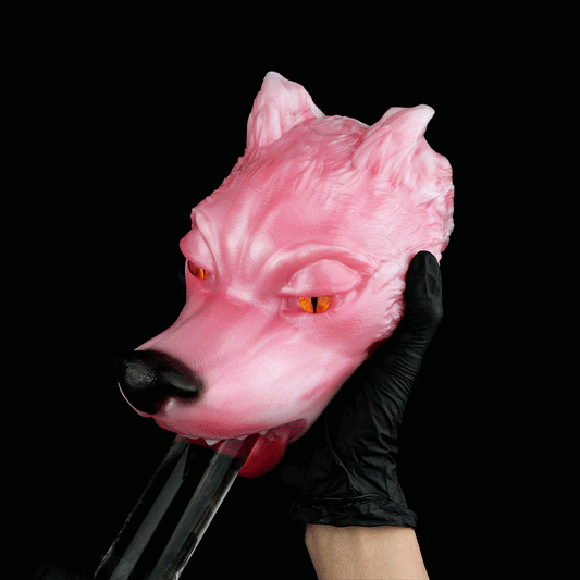 🦊 Spirit Fox Luna: Concealed Fantasy Wolf Head Stroker