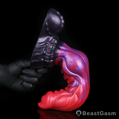 🐉 Flame Dragon Fantasy Dildo | Knotted Silicone Toy