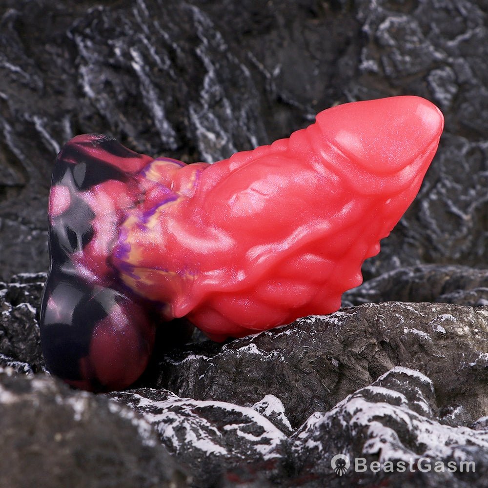 Tentacle Dildo Butt Plug – Blood-Red Alien Fantasy Anal Toy - BeastGasm
