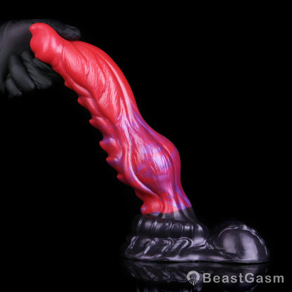 🐉 Flame Dragon Fantasy Dildo | Knotted Silicone Toy
