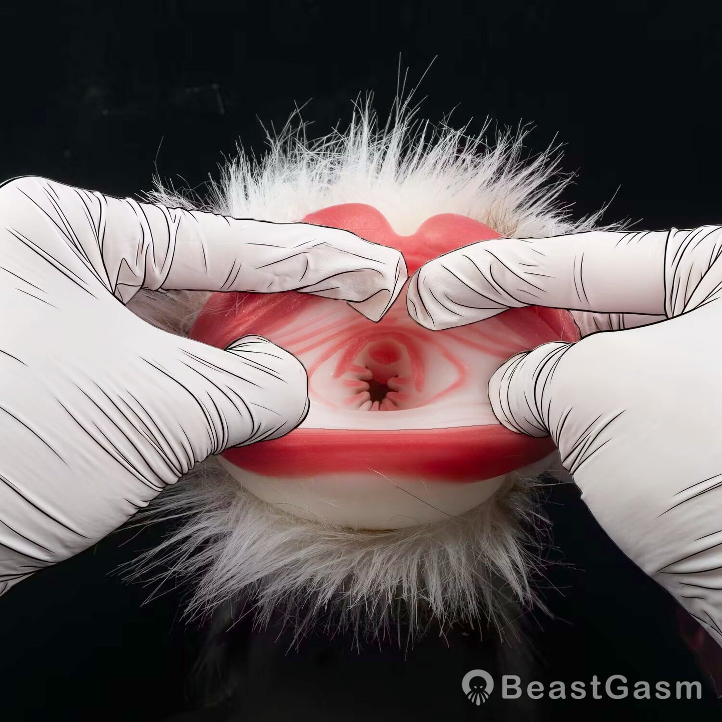 🐆 Snow Leopard Pocket Pussy | Detachable Fur Male Masturbator