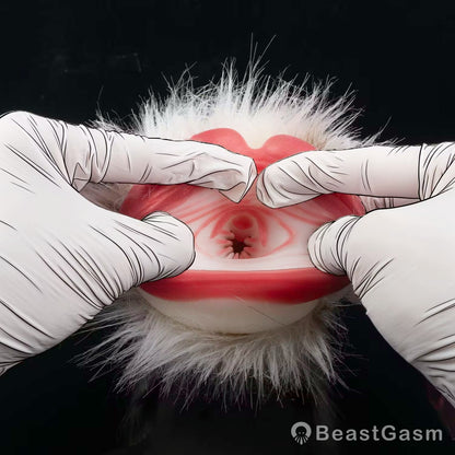 🐆 Snow Leopard Pocket Pussy | Detachable Fur Male Masturbator
