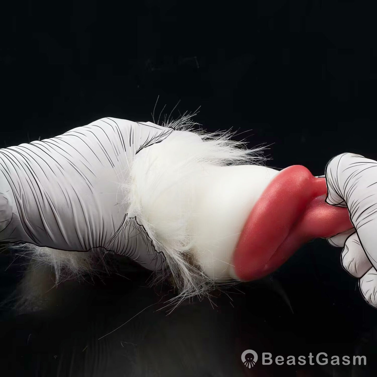 🐆 Snow Leopard Pocket Pussy | Detachable Fur Male Masturbator