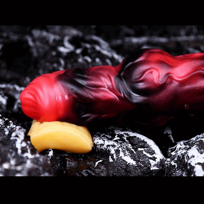 Blood-Red Fantasy Vibrating Cock Sleeve – Deep Pleasure