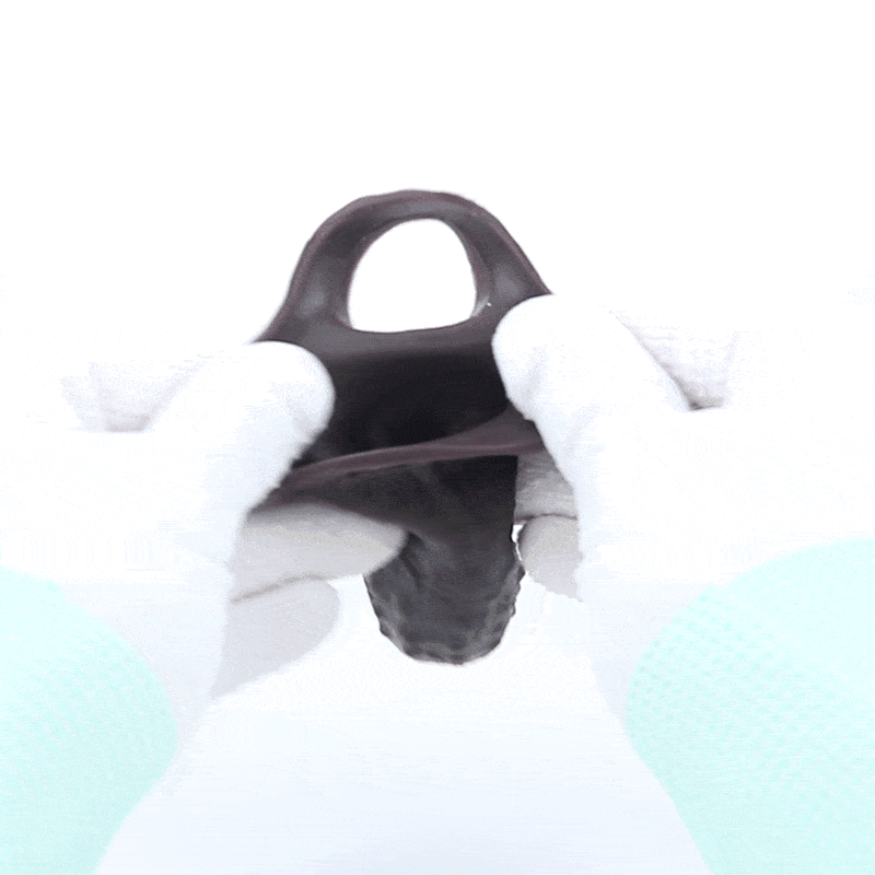 Open Tip Penis Sleeve ✨ Abyss Touch – Dotted Sensory Silicone