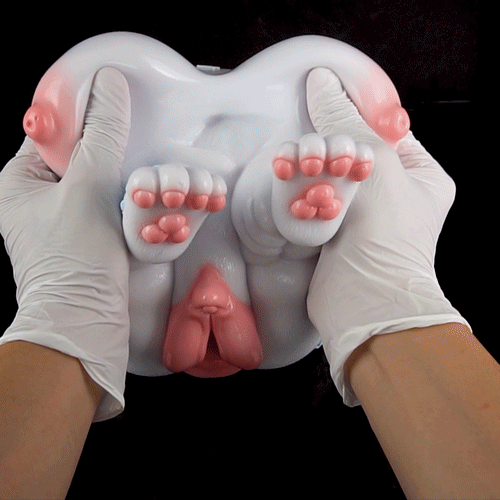 🦊 Furry Fox Sex Toy – Dual-Channel Platinum Silicone Beast