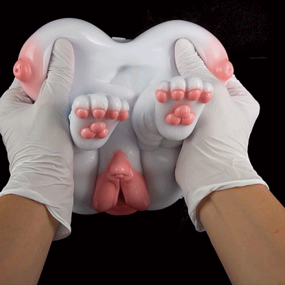 🦊 Furry Fox Sex Toy – Dual-Channel Platinum Silicone Beast
