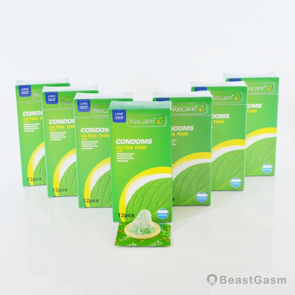 Mint-Flavored Ultra-Thin Condoms – Smooth, Cool, Natural Latex - BeastGasm