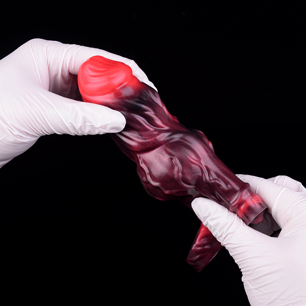 Blood-Red Fantasy Vibrating Cock Sleeve – Deep Pleasure