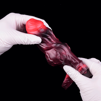 Blood-Red Fantasy Vibrating Cock Sleeve – Deep Pleasure