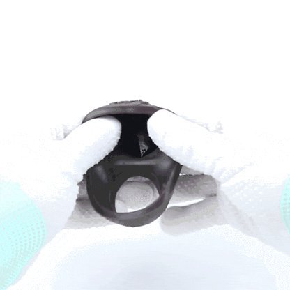 Obsidian Rift 👑 Open Crown Sleeve – Primal Textured Liquid Silicone