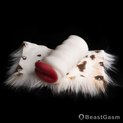🐆 Snow Leopard Pocket Pussy | Detachable Fur Male Masturbator