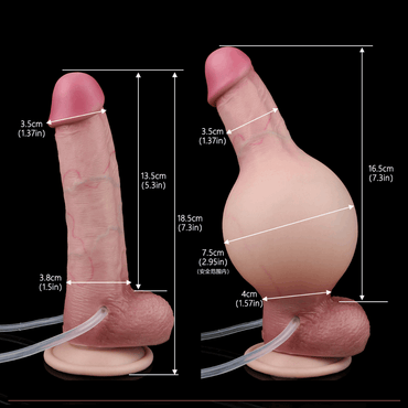 Titan Inflatable Cumshot Dildo – 6” Power Packed Pleasure - BeastGasm