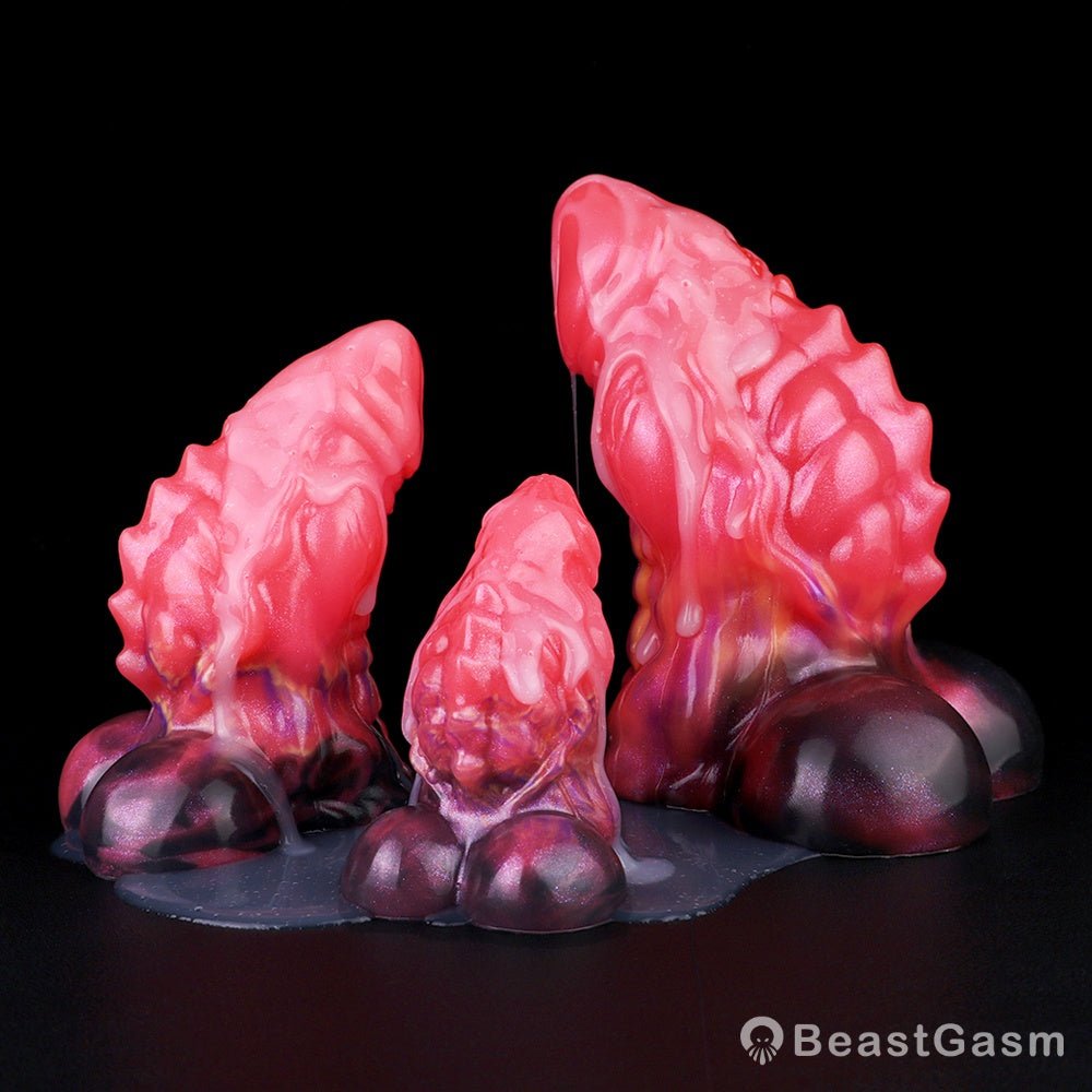Tentacle Dildo Butt Plug – Blood-Red Alien Fantasy Anal Toy - BeastGasm