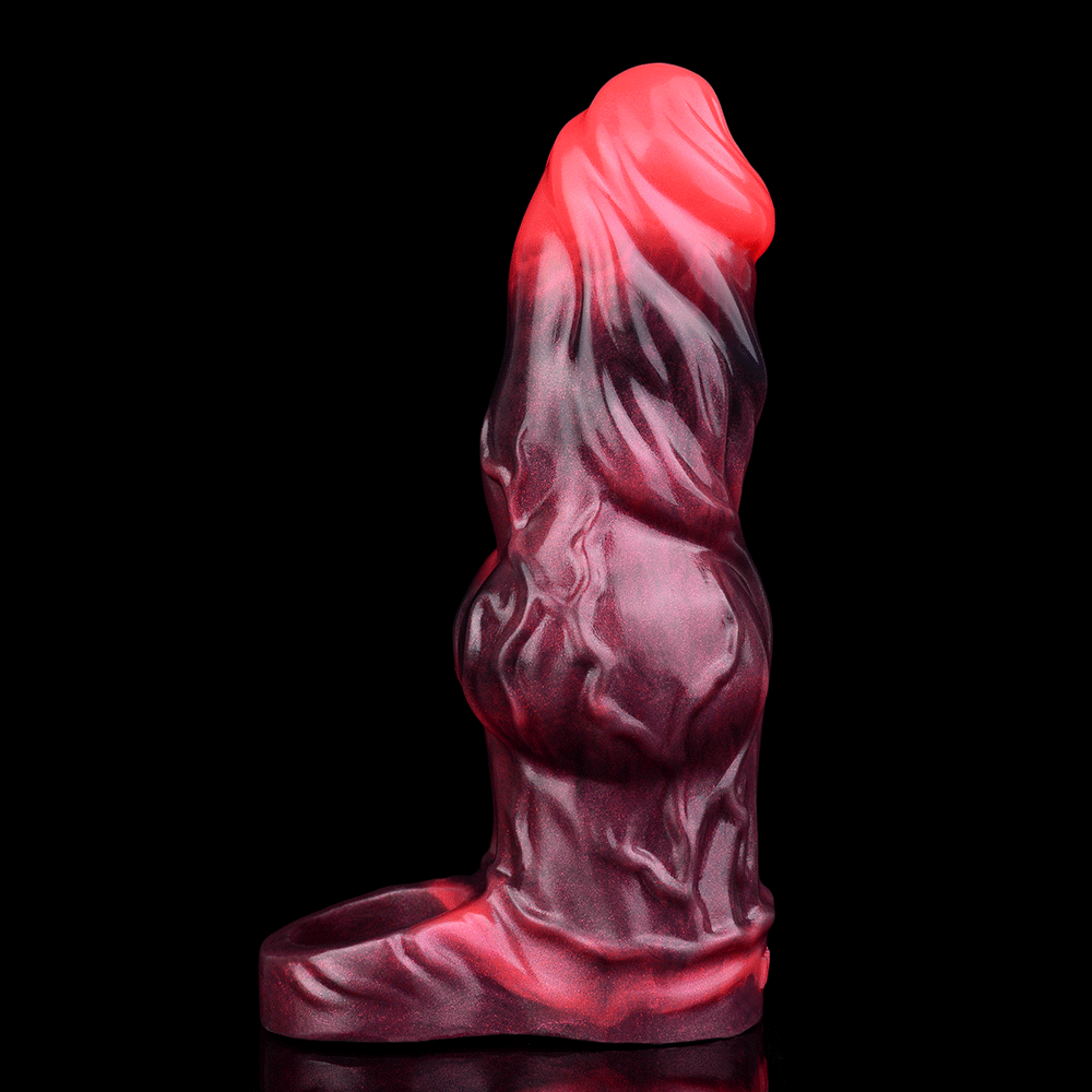 Blood-Red Fantasy Vibrating Cock Sleeve – Deep Pleasure