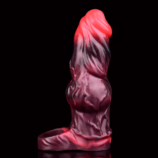 Blood-Red Fantasy Vibrating Cock Sleeve – Deep Pleasure