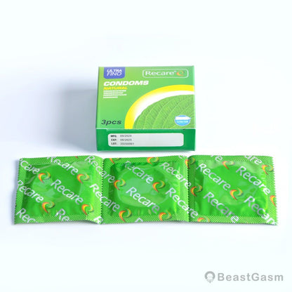 Mint-Flavored Ultra-Thin Condoms – Smooth, Cool, Natural Latex - BeastGasm