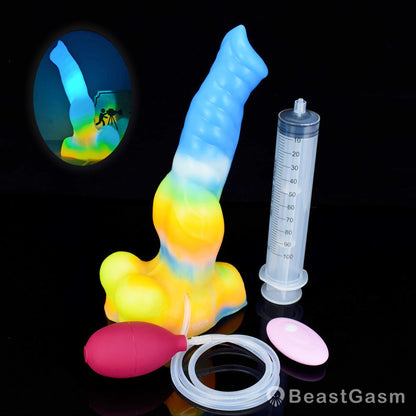 🐺 FENRIR Vibrating Wolf Dildo Glow Fantasy Toy
