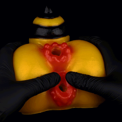 🐝 Queen Bee Fantasy Pocket Pussy | Dual-Channel Masturbator