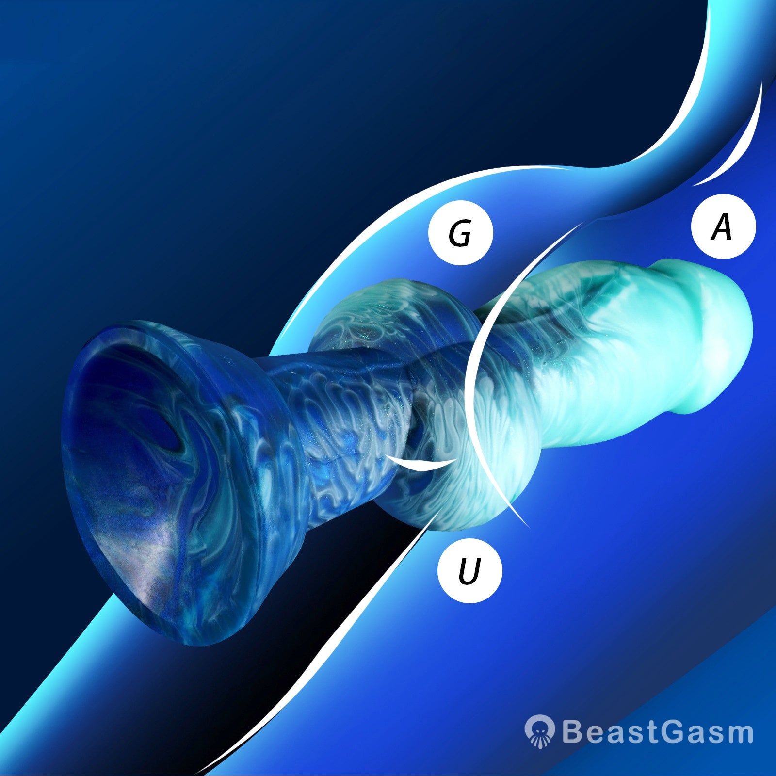 French Bulldog Fantasy Dildo – Gradient Waterproof Anal Plug - BeastGasm