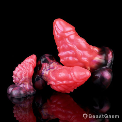 Tentacle Dildo Butt Plug – Blood-Red Alien Fantasy Anal Toy - BeastGasm