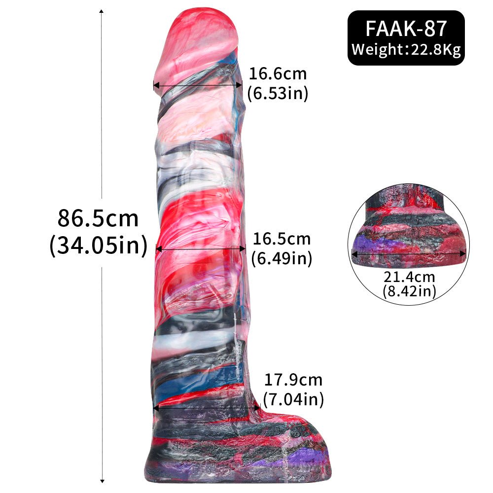 Giant 34 Inch Dildo – World’s Biggest Marble Fantasy by BeastGasm - BeastGasm