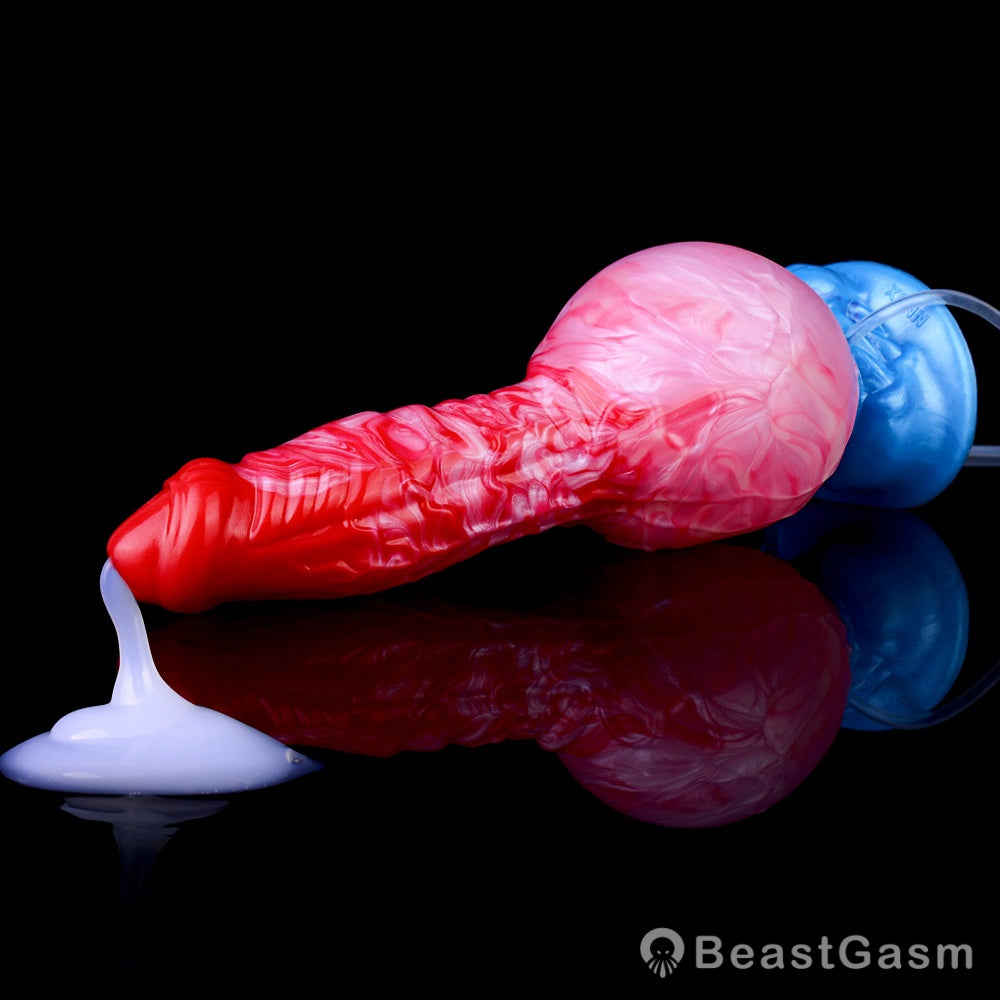 🐕 Adjustable Canine Inflatable Dildo – Realistic Ejaculating Fun