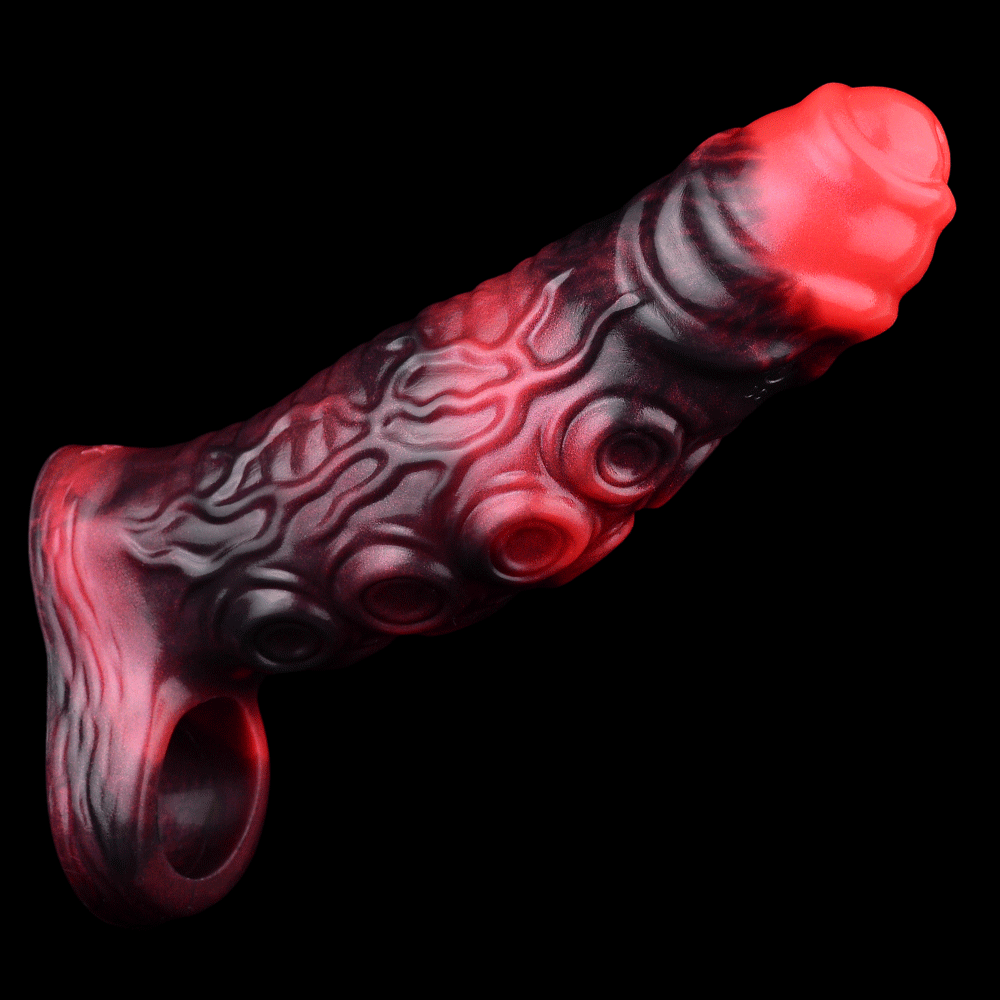 Fantasy Penis Sleeve with Vibration – BeastGasm Tentacle Toy