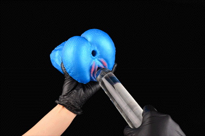 🌀 BeastGasm Blue Scale Predator Alien Torso Fantasy Pocket Pussy