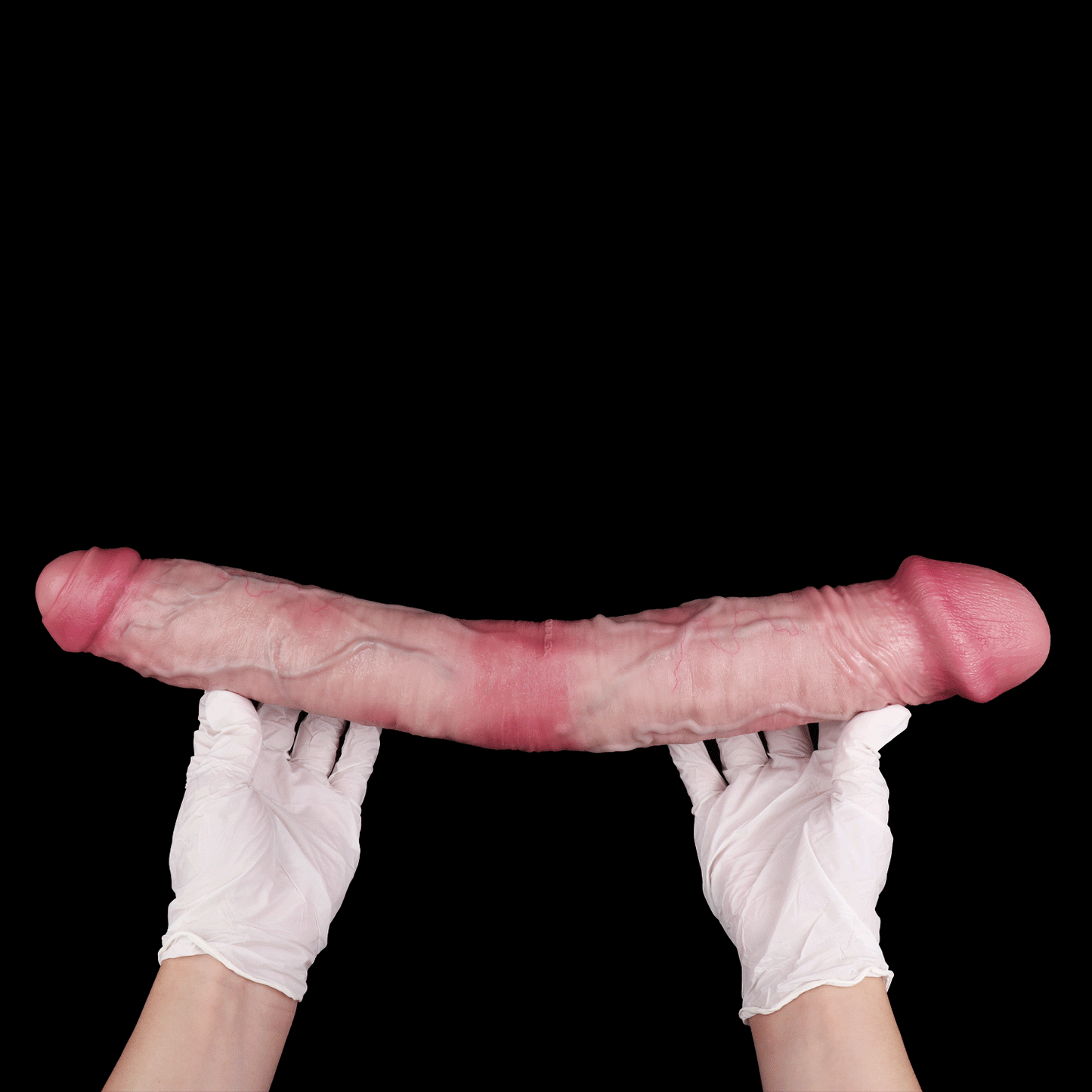 🧚 Elven Twin Slim Long Double-Ended Dildo – Platinum Silicone