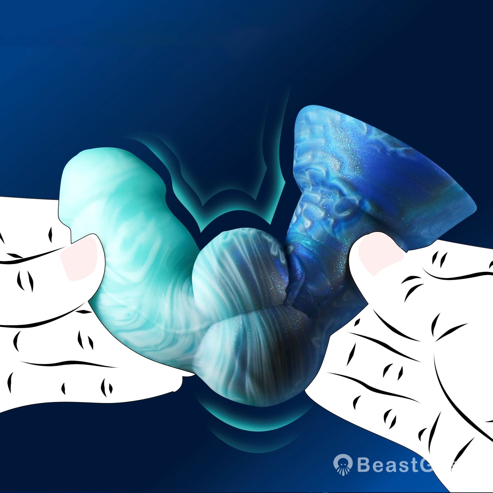 French Bulldog Fantasy Dildo – Gradient Waterproof Anal Plug - BeastGasm