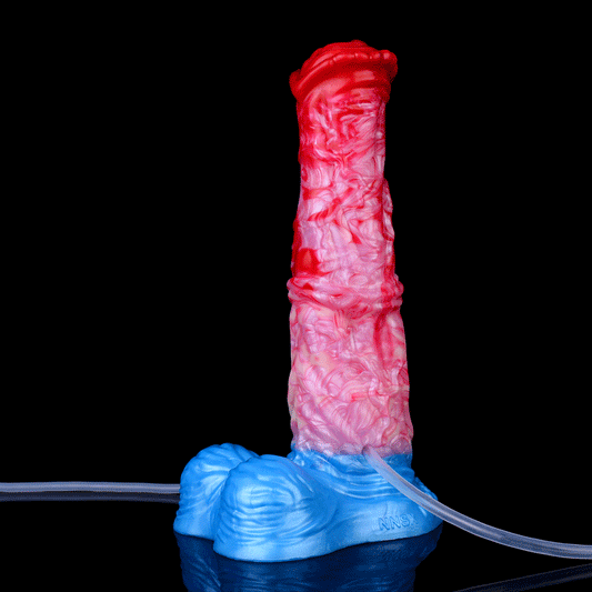 🐴 Red BMW Inflatable Horse Phallus – Adjustable Pleasure Dildo