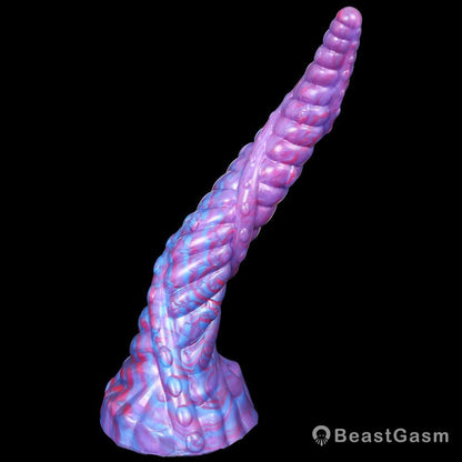 Alien Dragon Tentacle Dildo – Long, Textured, Suction Cup Base - BeastGasm