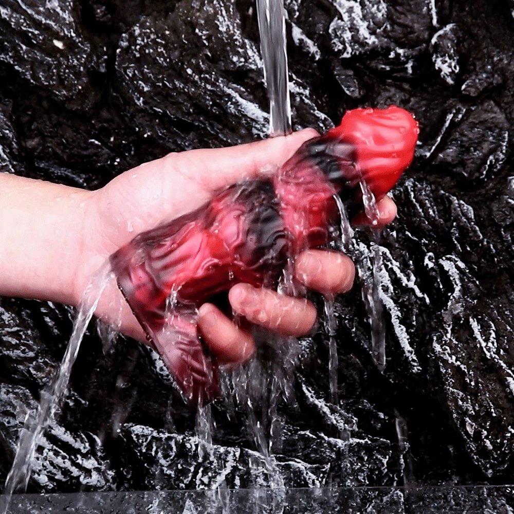 Blood-Red Fantasy Vibrating Cock Sleeve – Deep Pleasure