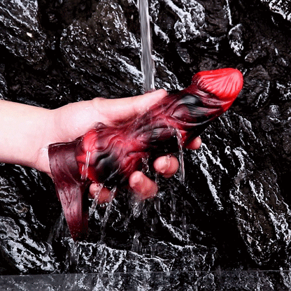 Kert Dragon Cock Sleeve – Bold Red & Black Fantasy Toy