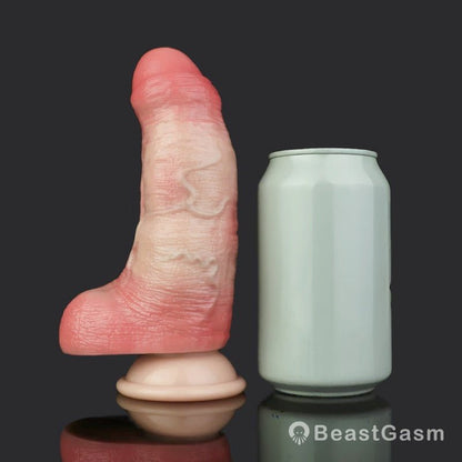 6.5 Inch Lifelike Dildo with Veins – Titan Silicone Dildo - BeastGasm