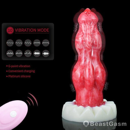 7 - Inch Dante Double Knot Werewolf Vibrator - BeastGasm