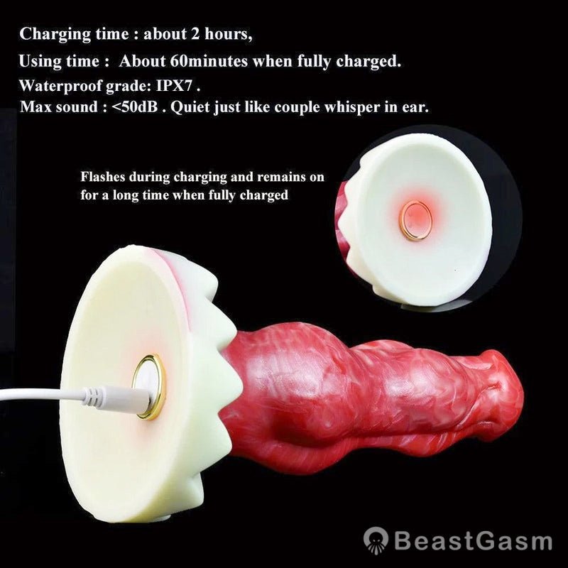 7 - Inch Dante Double Knot Werewolf Vibrator - BeastGasm