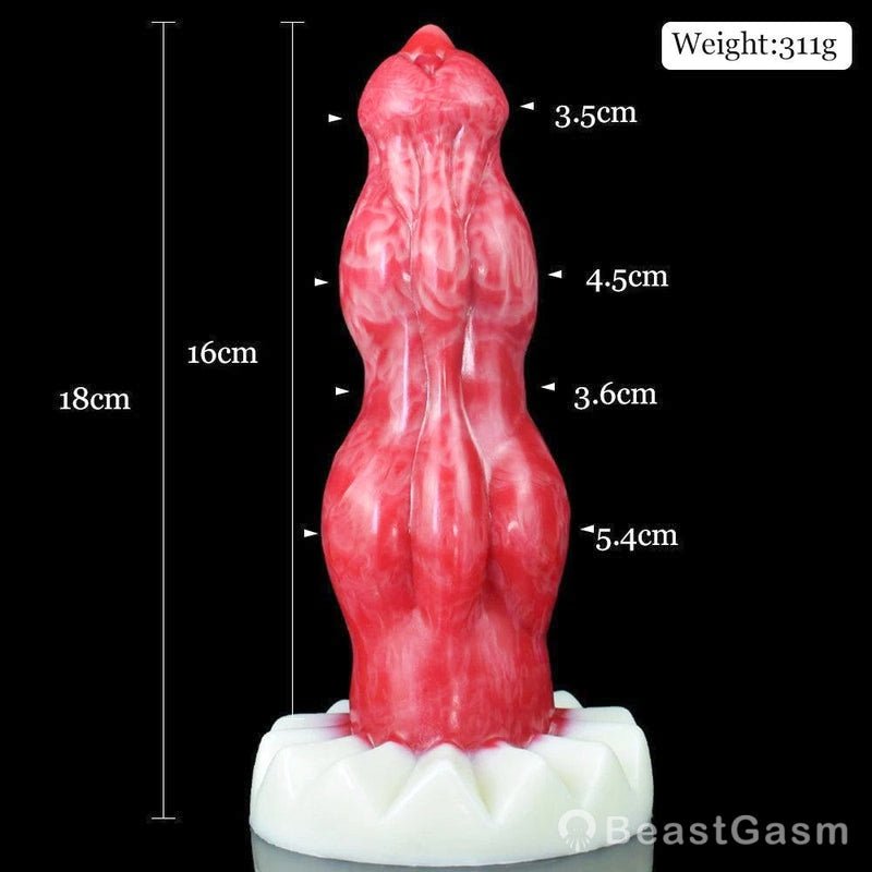 7 - Inch Dante Double Knot Werewolf Vibrator - BeastGasm