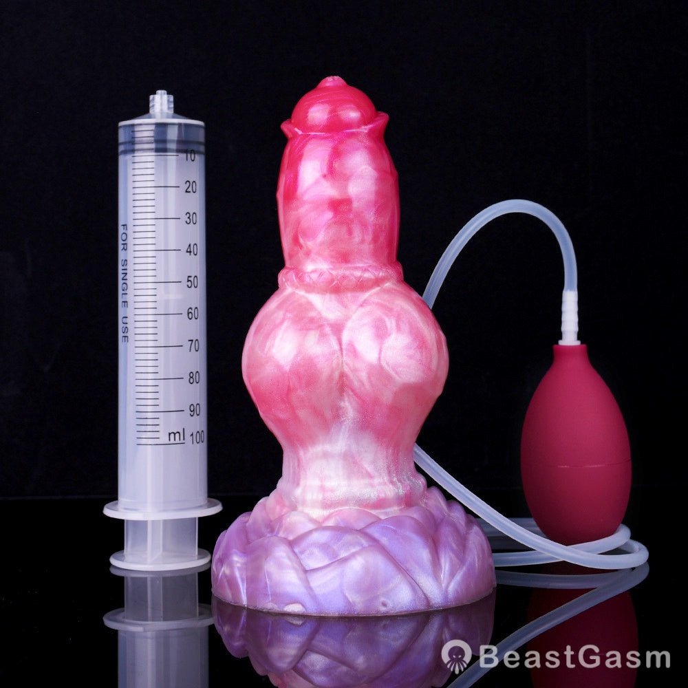 7.48” Canine Dildo with Squirting Knot – Eskimo by FantasyFever - BeastGasm