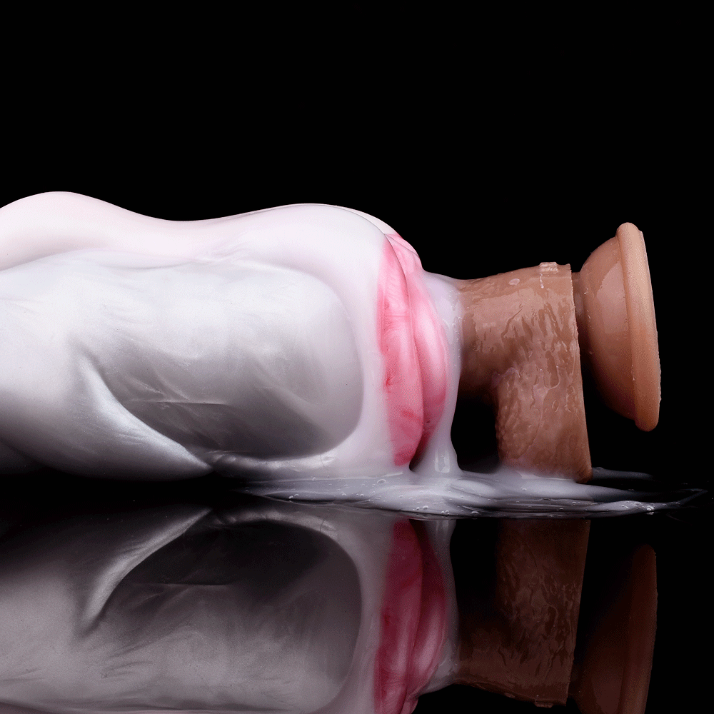 Animal Pocket Pussy 🐬 Dolphin Fantasy – Dual Channel Silicone - BeastGasm