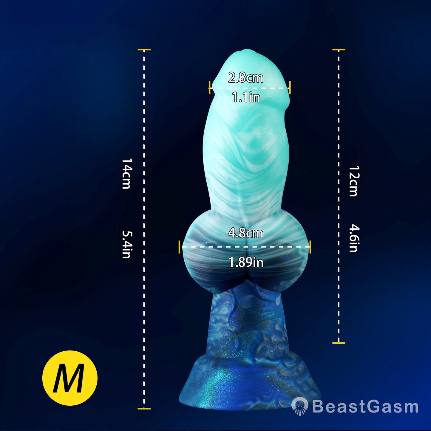 French Bulldog Fantasy Dildo – Gradient Waterproof Anal Plug - BeastGasm
