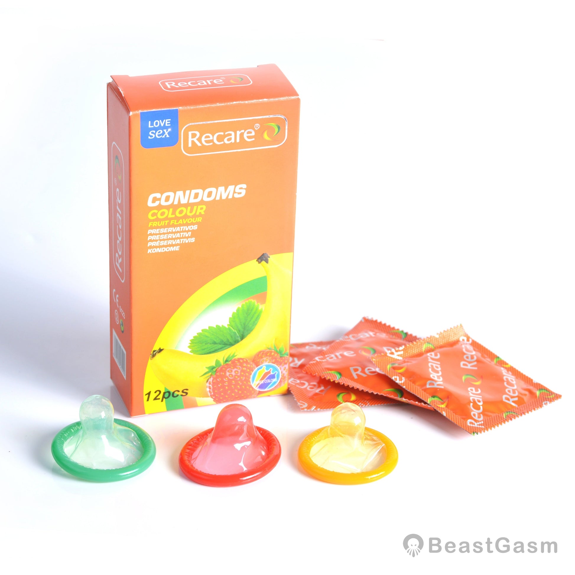 Colorful Latex Condoms – Ultra-Thin, Fruit Scented, Safe Play - BeastGasm