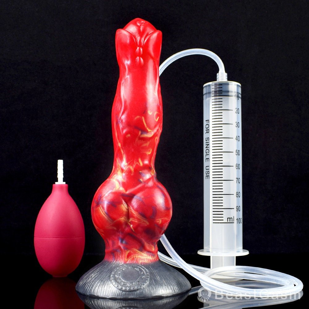 🐕 8 - Inch Erebus - Squirting Canine Dildo, Ejaculating Dog Knot - BeastGasm