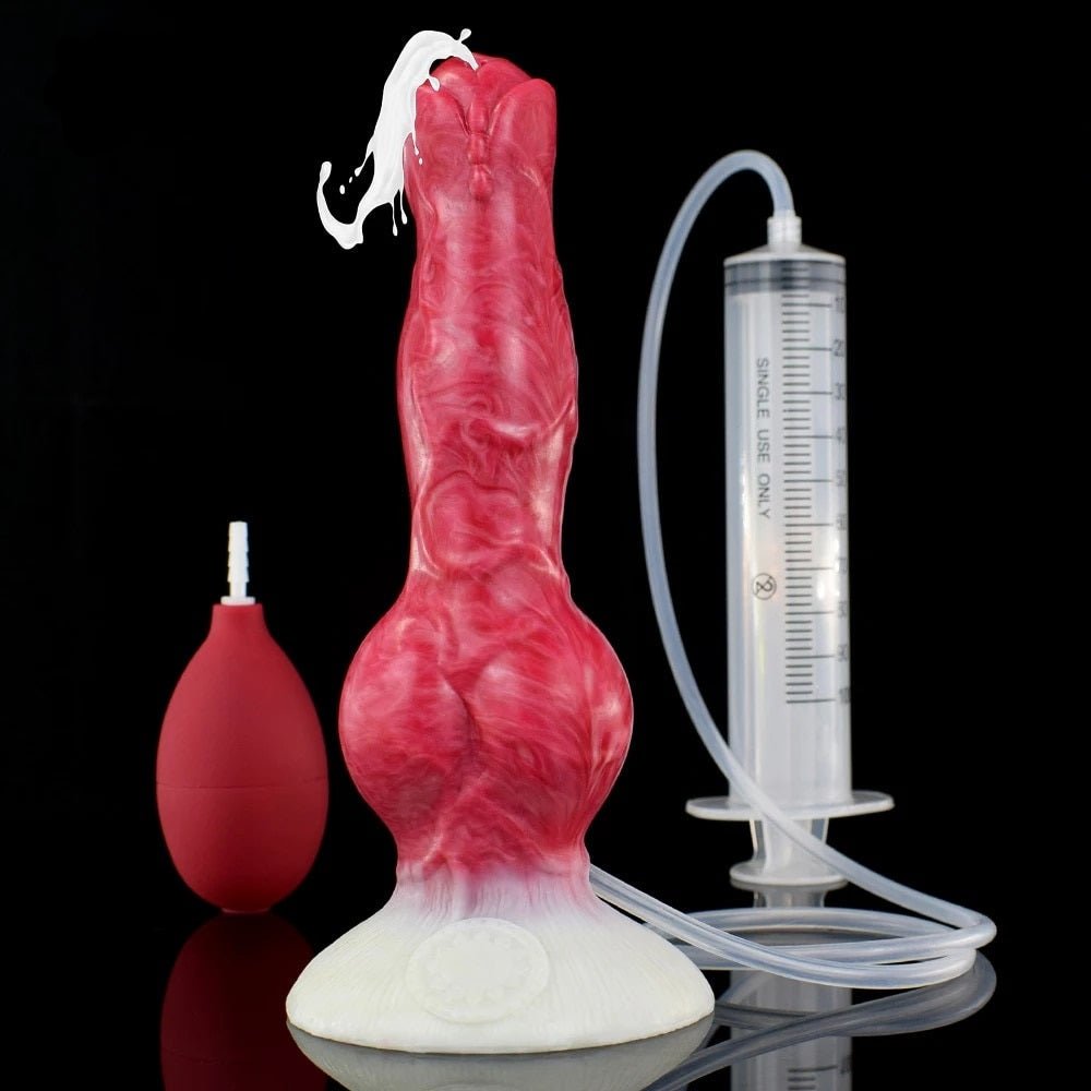 🐕 8 - Inch Erebus - Squirting Canine Dildo, Ejaculating Dog Knot - BeastGasm